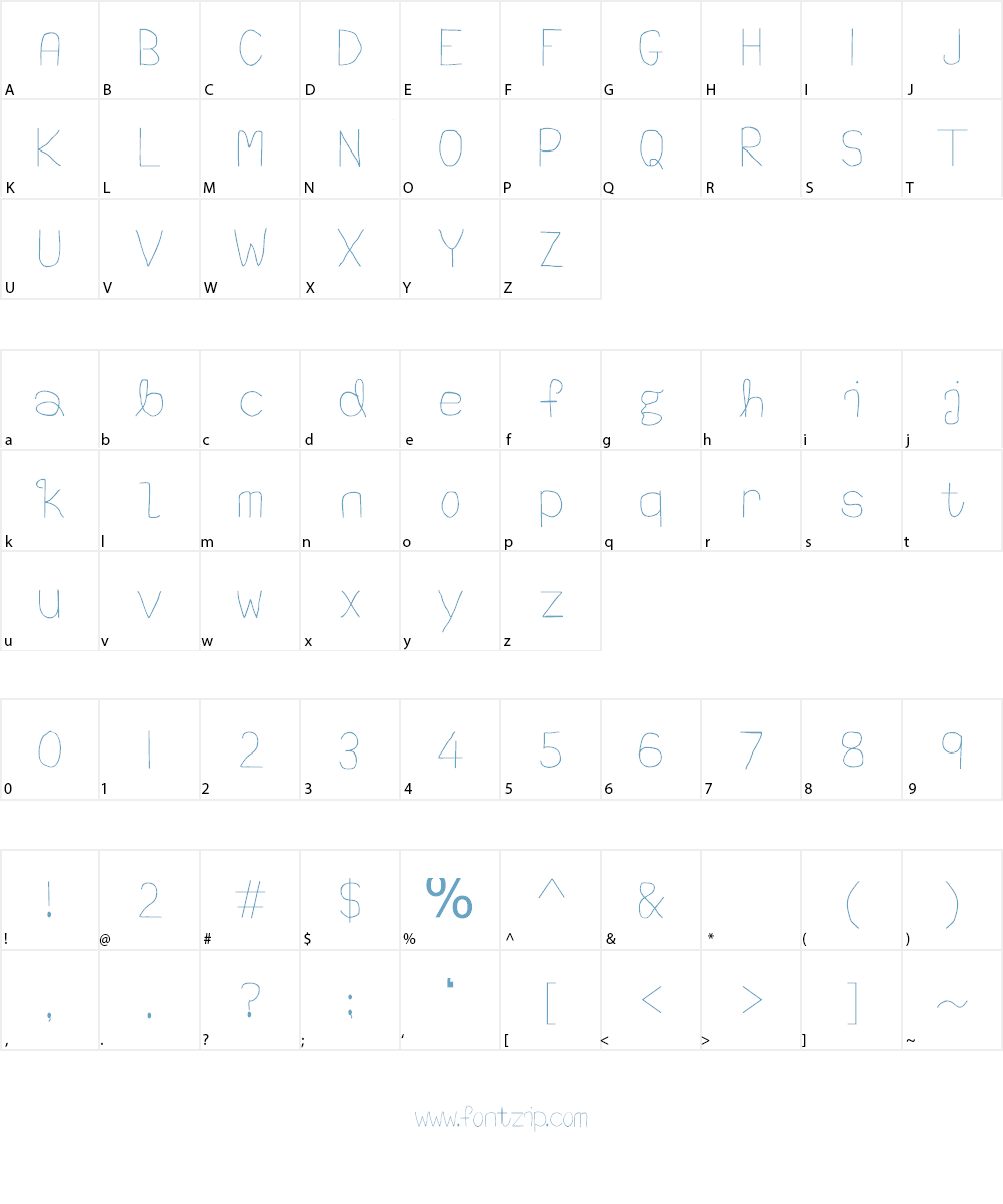 NotBrokenJustBent Font Character