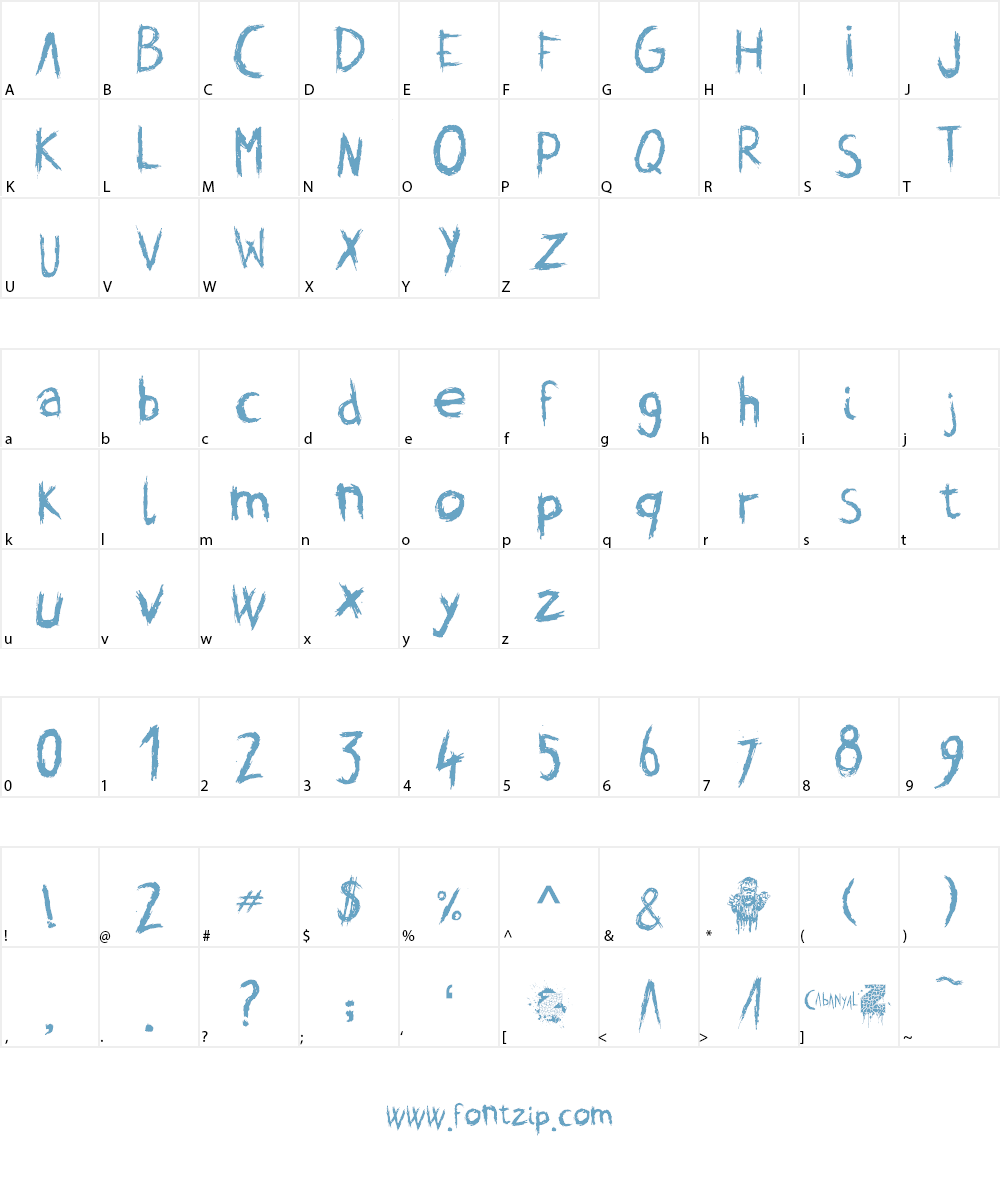 cabanyalZ Font Character