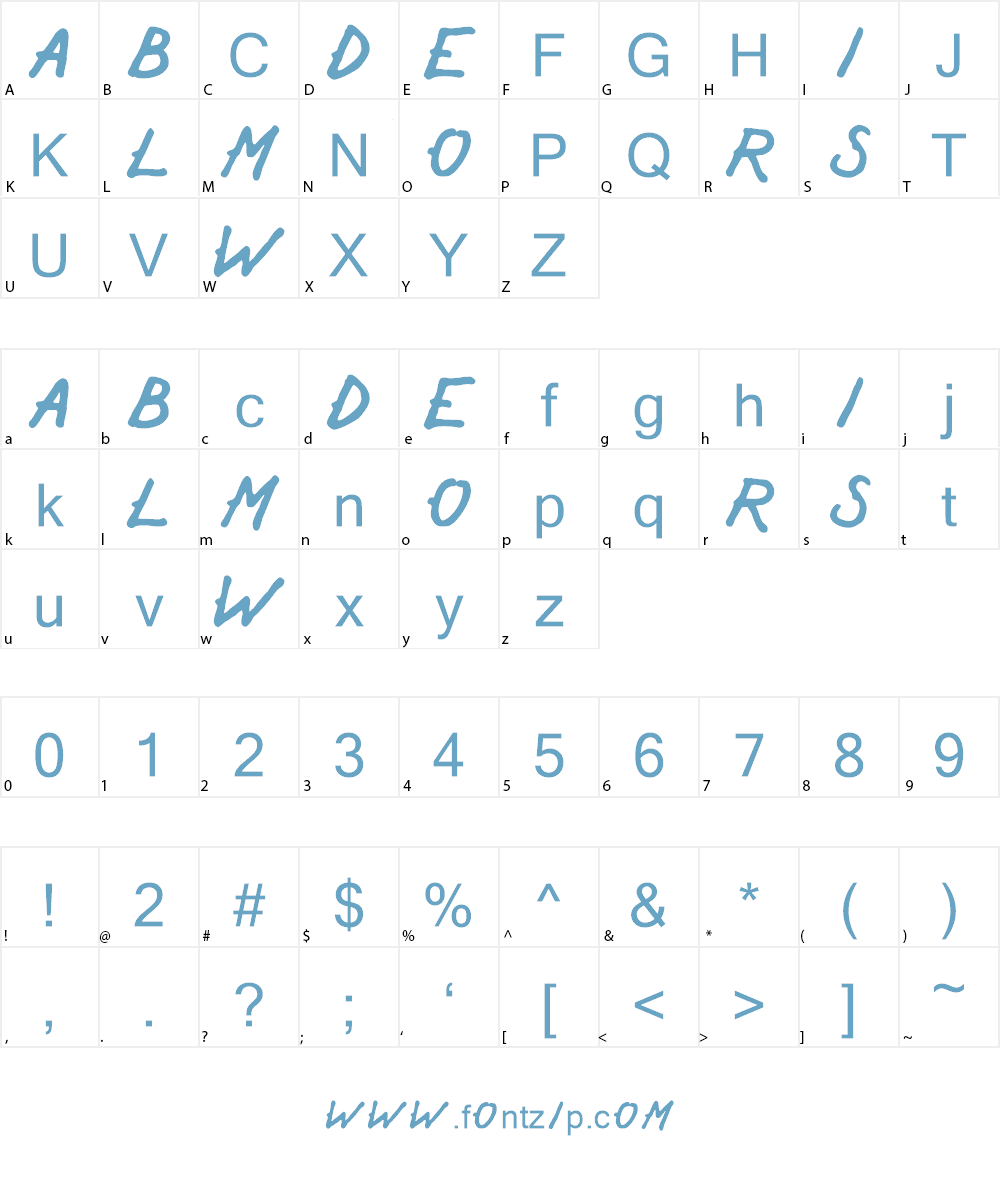 Sailor Beware Font Character