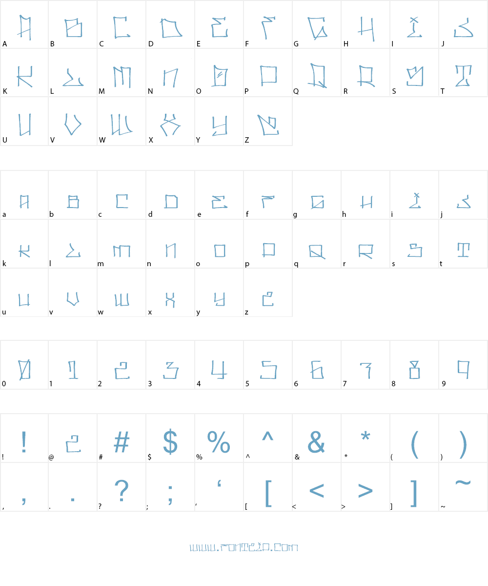 Wll Writr Scrpt Font Character