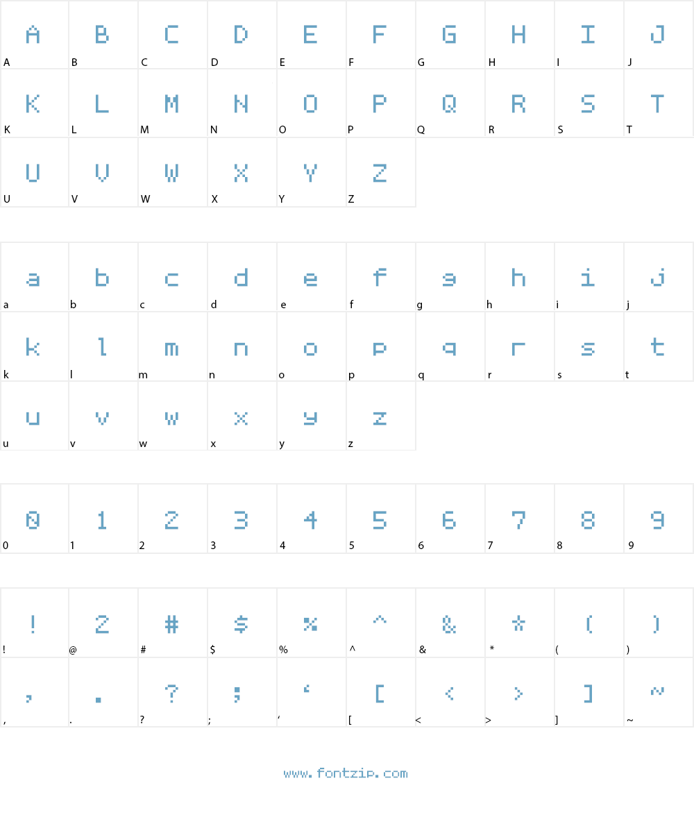 Mozart NBP Font Character