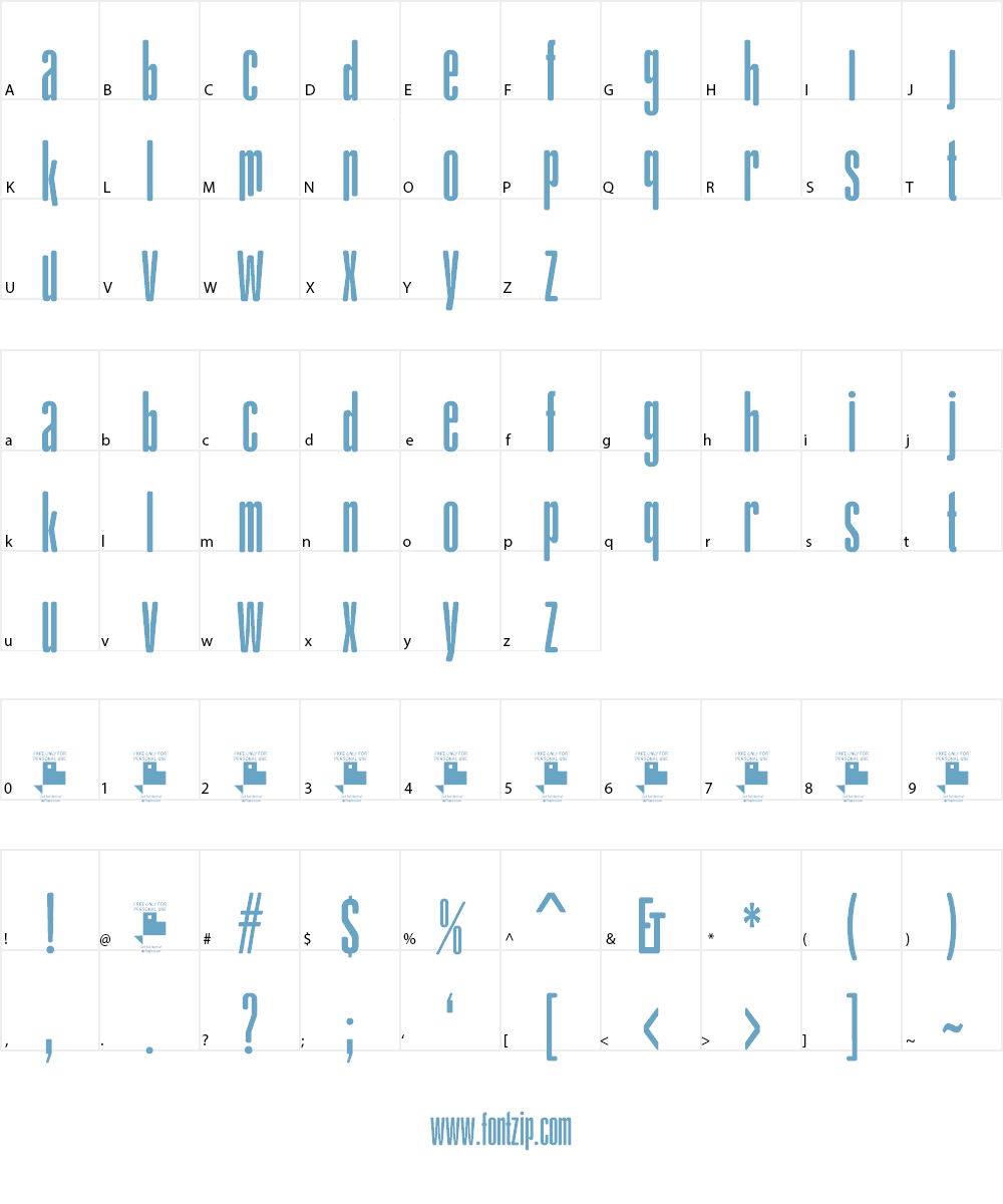 gAbAcHiTA FFP Font Character