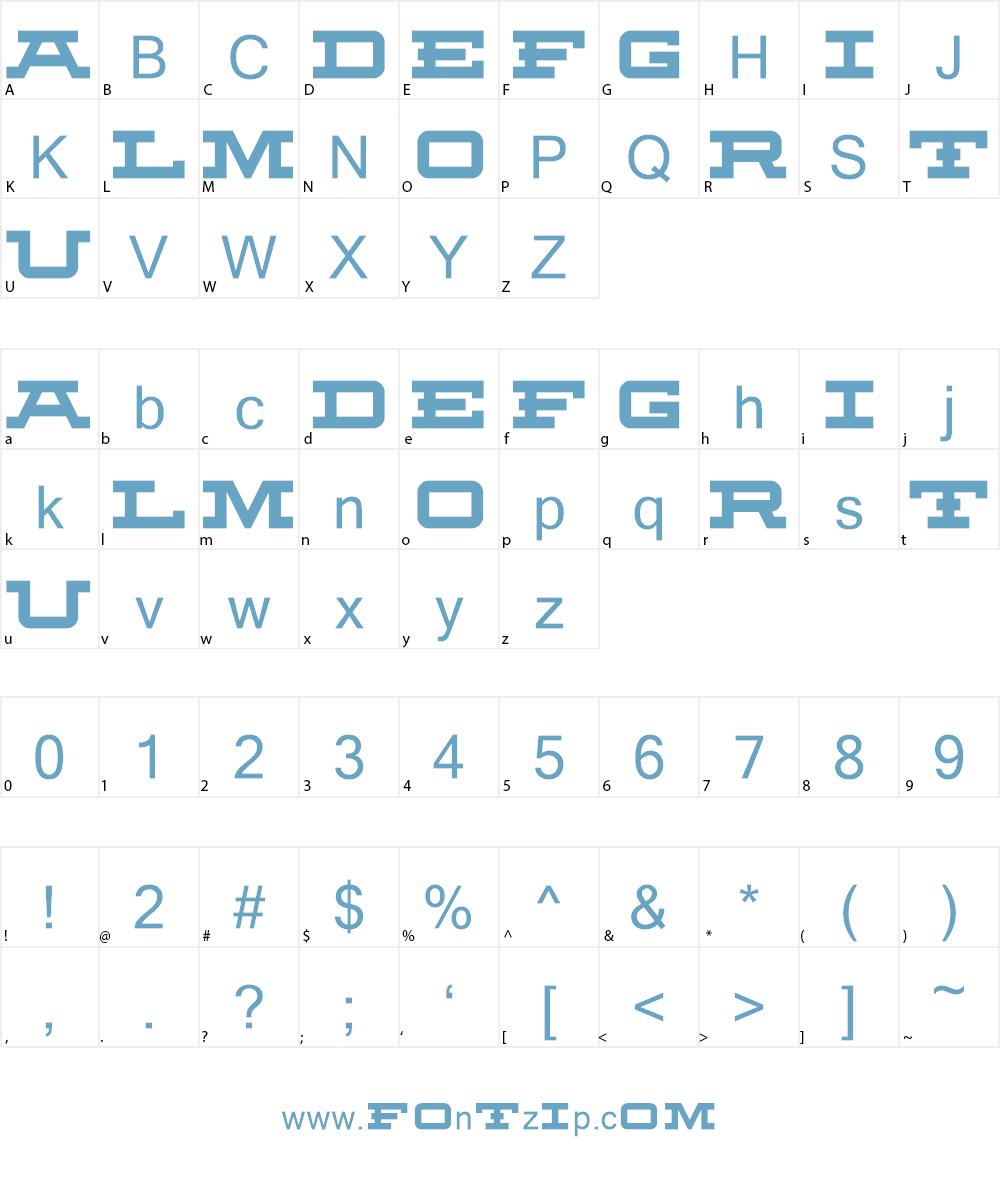 Fortitude Font Character