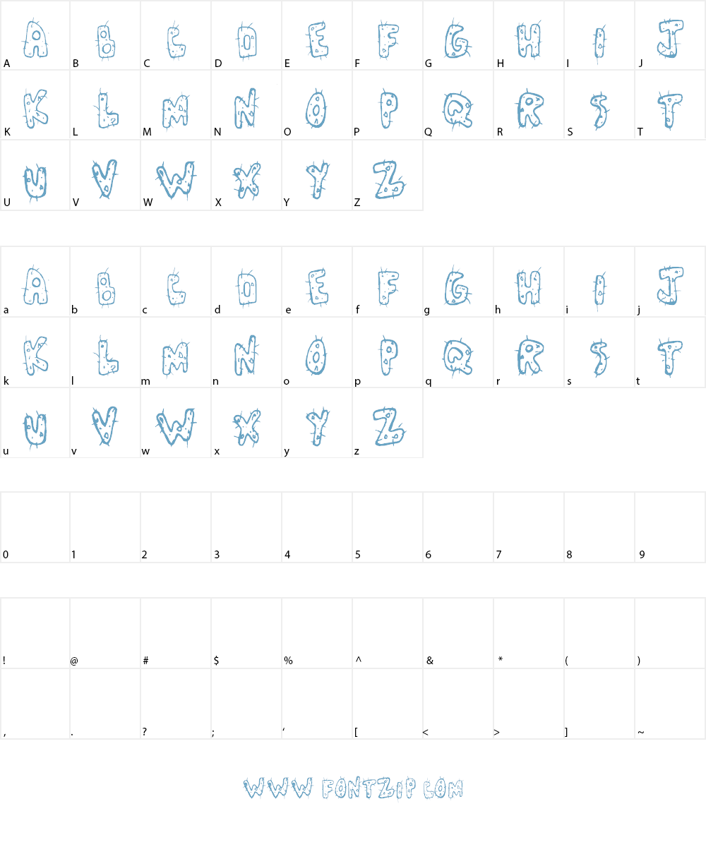 Cactus Love Font Character