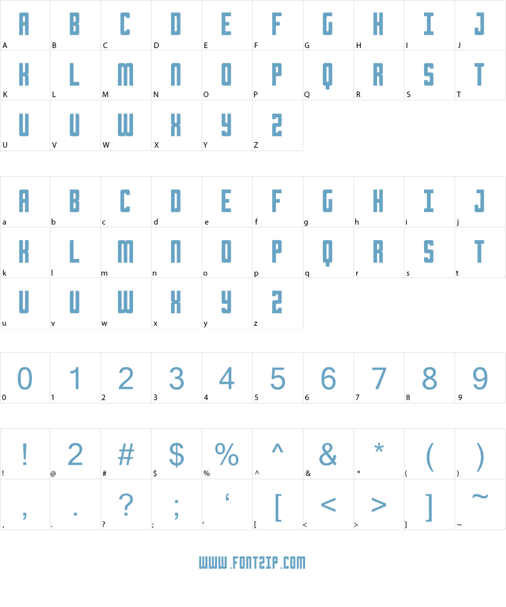 Chrome Font Character