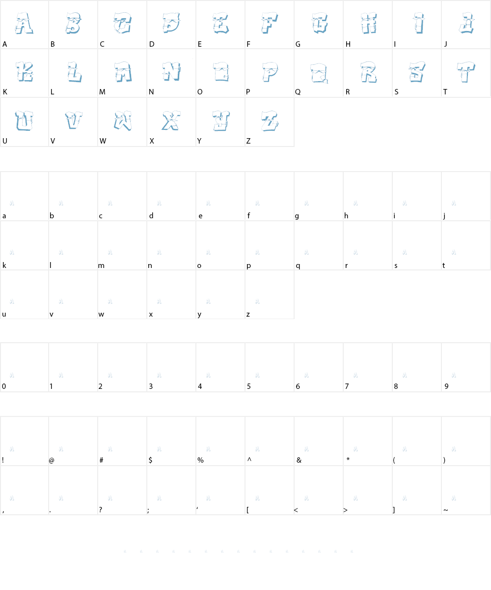 dak_font Font Character