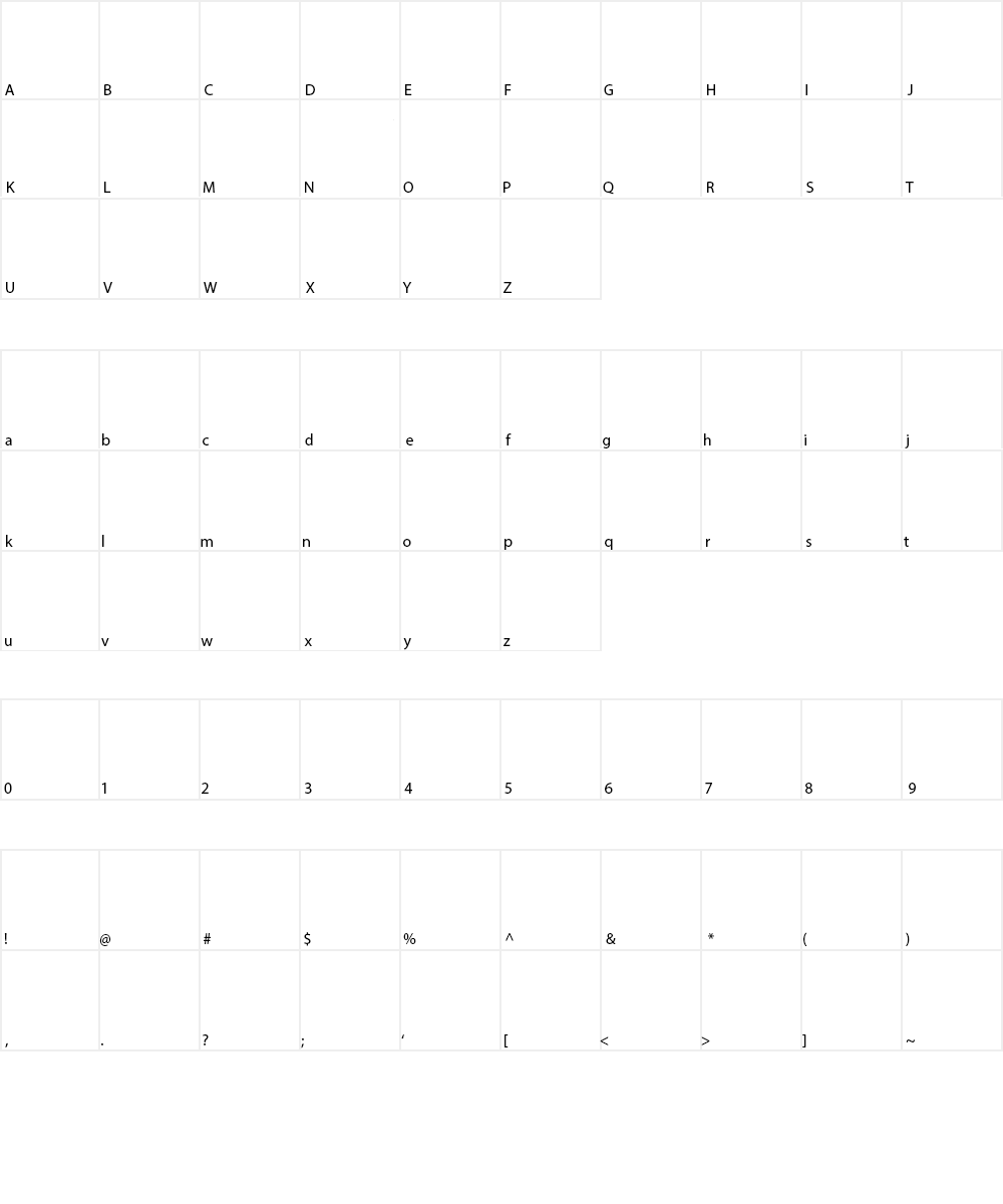 La Babaca Font Character