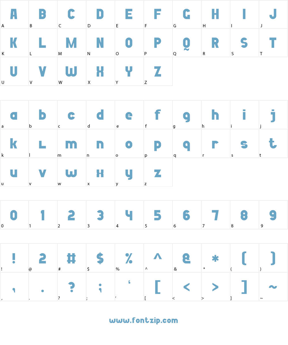 Bold Game Font 7 Font Character