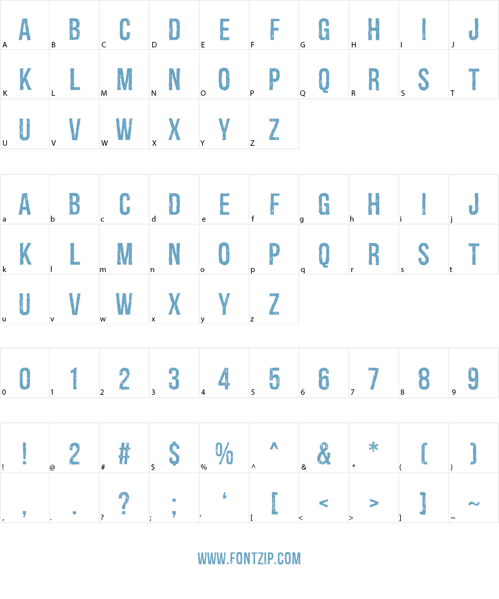 Redgar Font Character