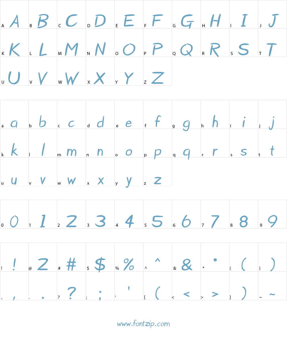 Starzy 3 Font Character