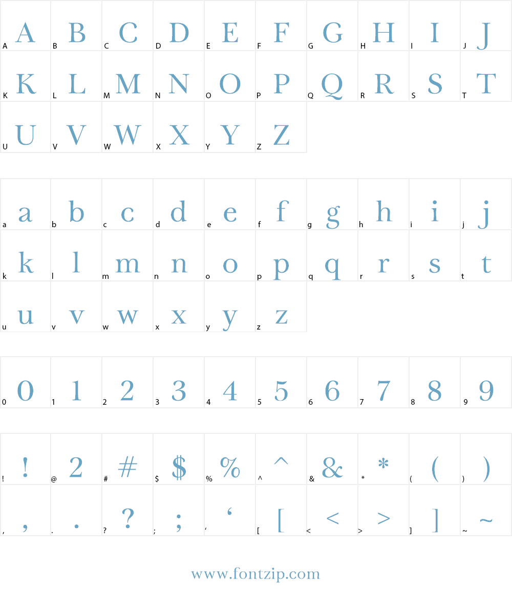 Tryst Font Character