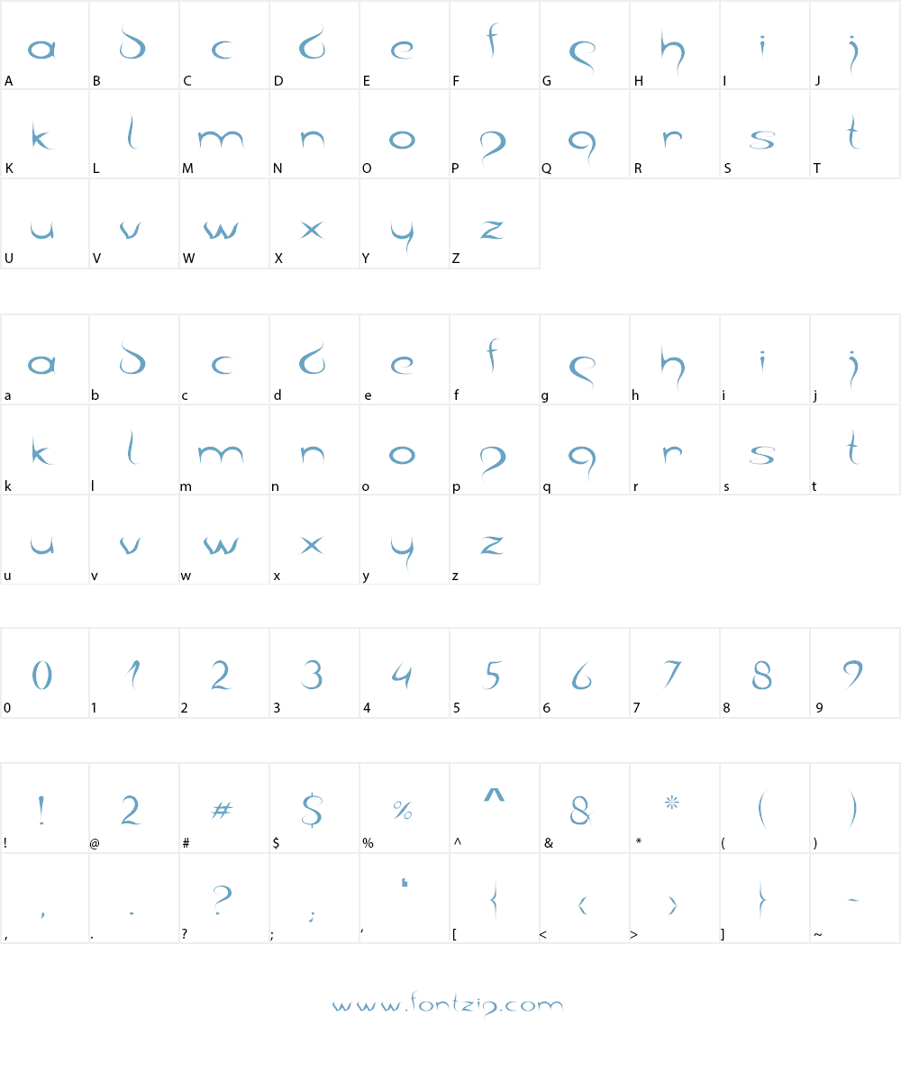 barka Font Character