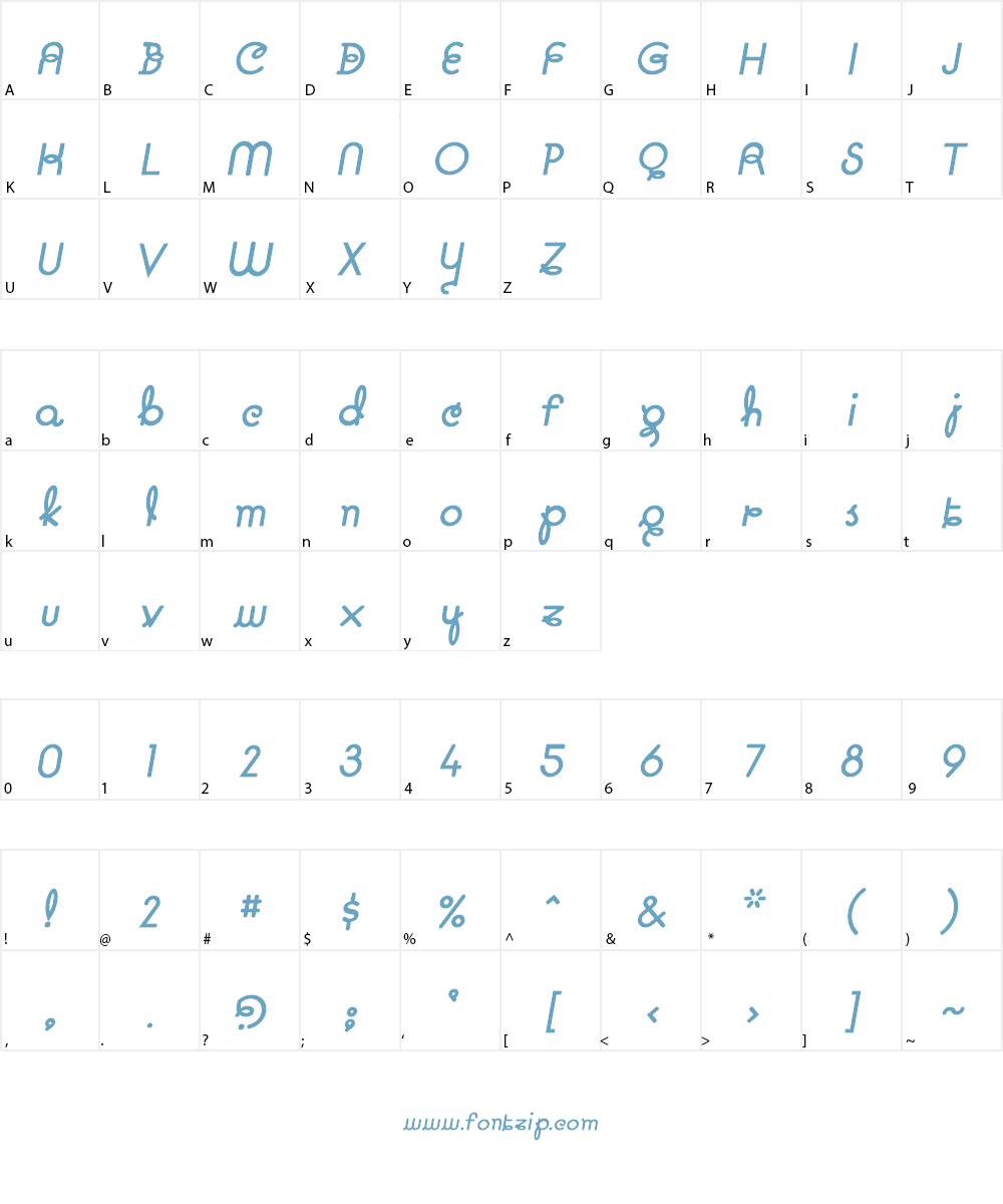 Pavadee Font Character