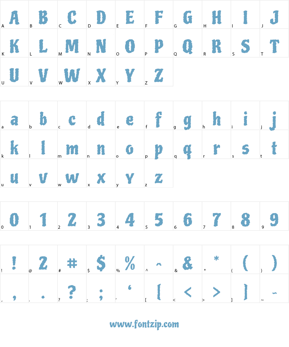 Piedra Font Character