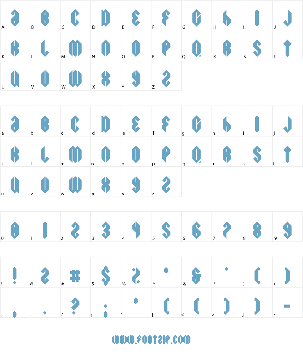 Swiggity Font Character