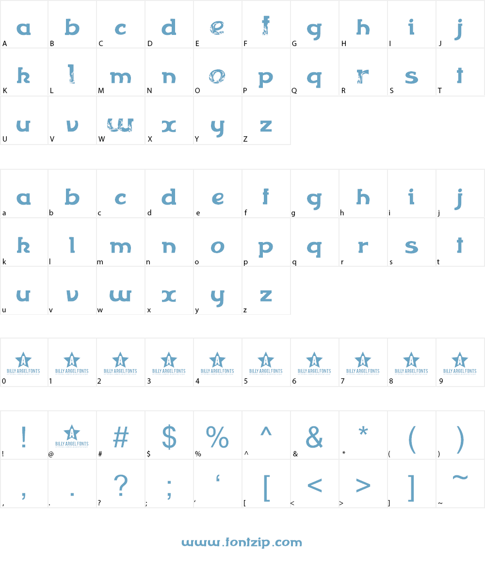 FLOWERFLOW Font Character