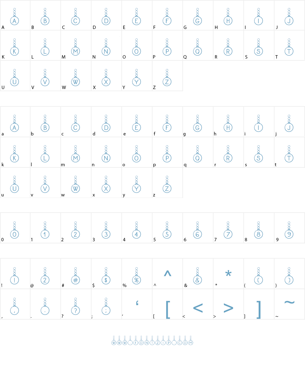 Proxanys Font Character