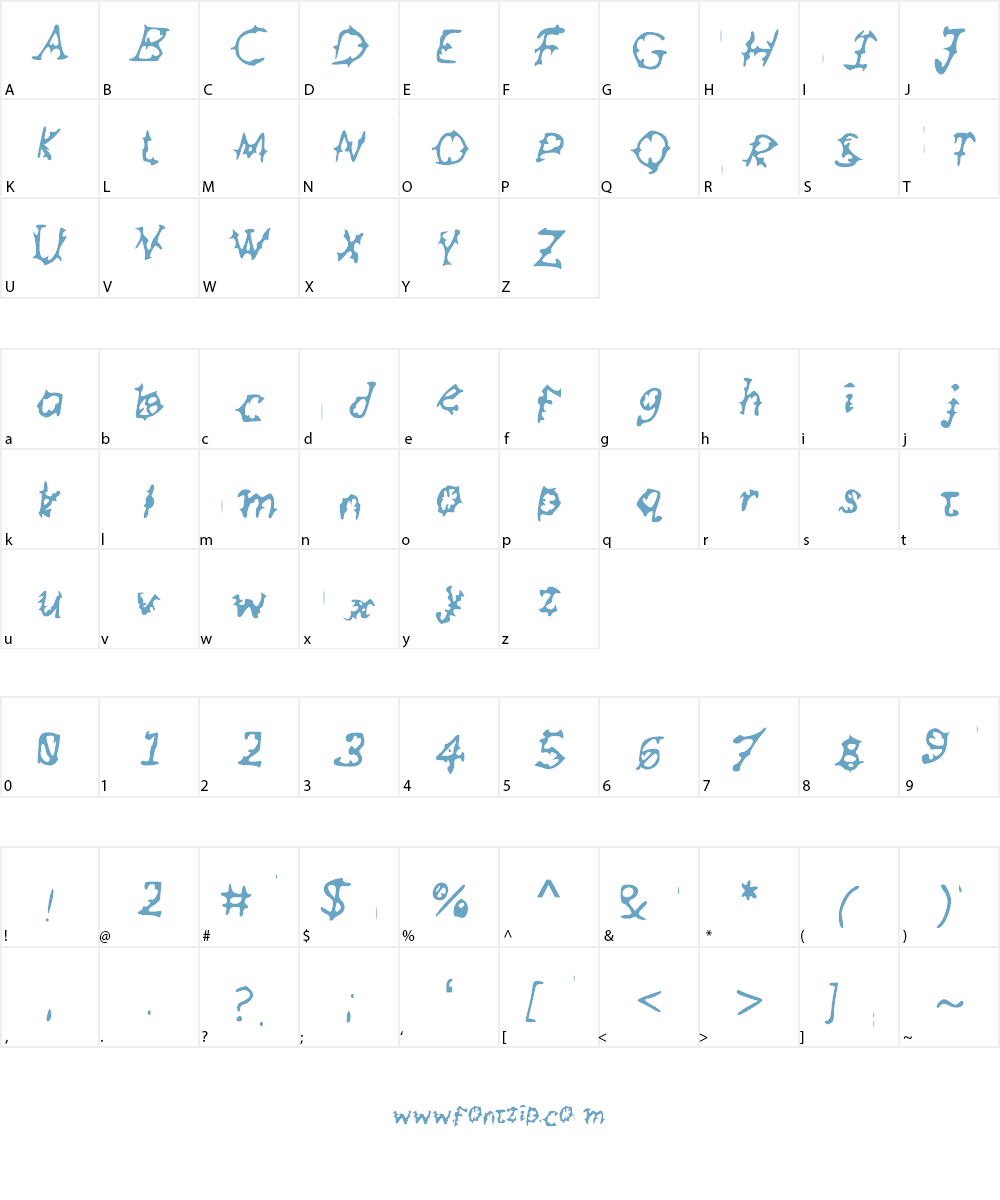 Filgus Font Character