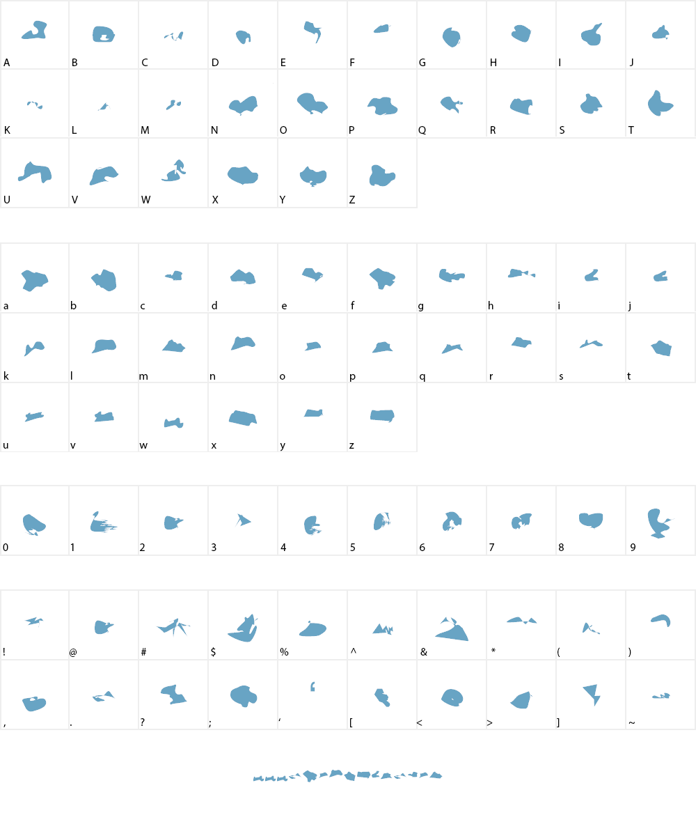 Warzone Font Character