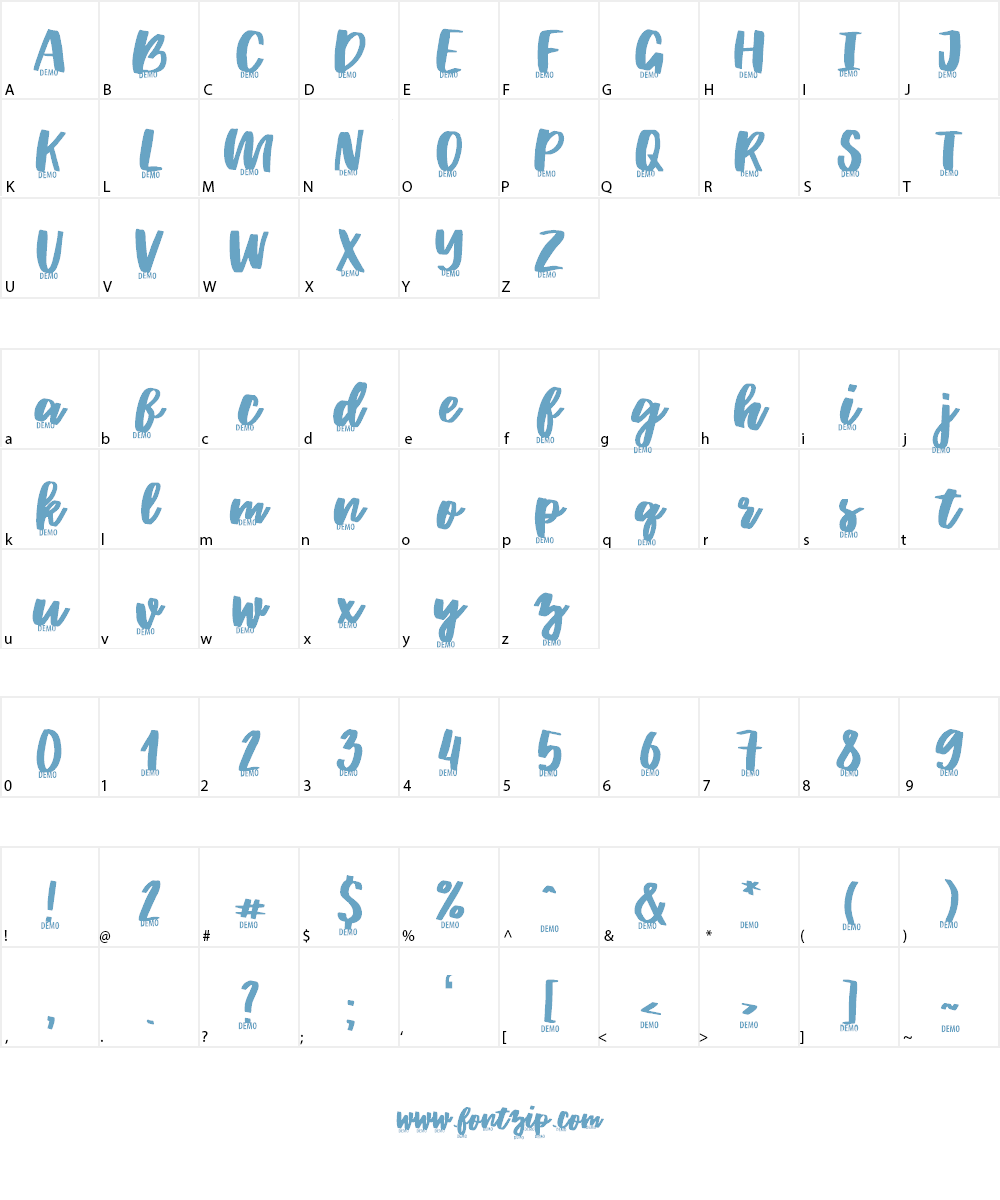 Whortle Font Character