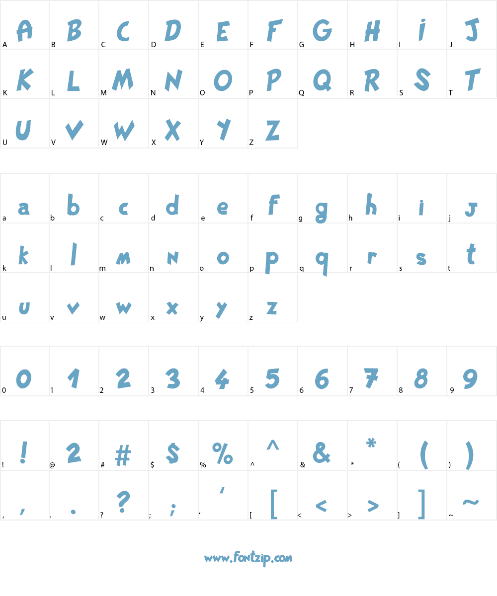 Pat PaCool Font Character