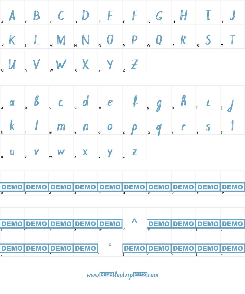 Chokle Font Character