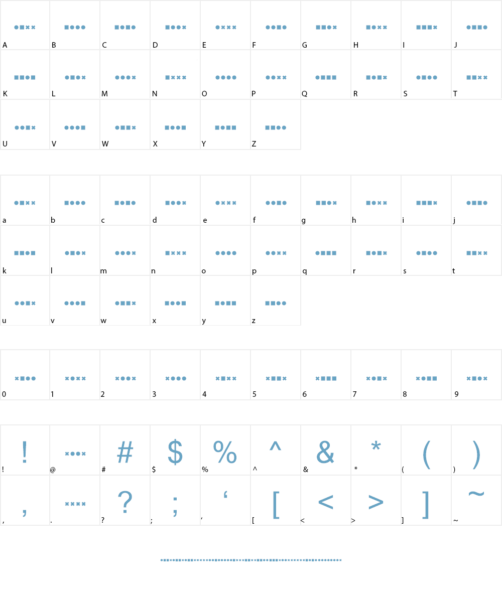 EightySixSeventyTwo Font Character