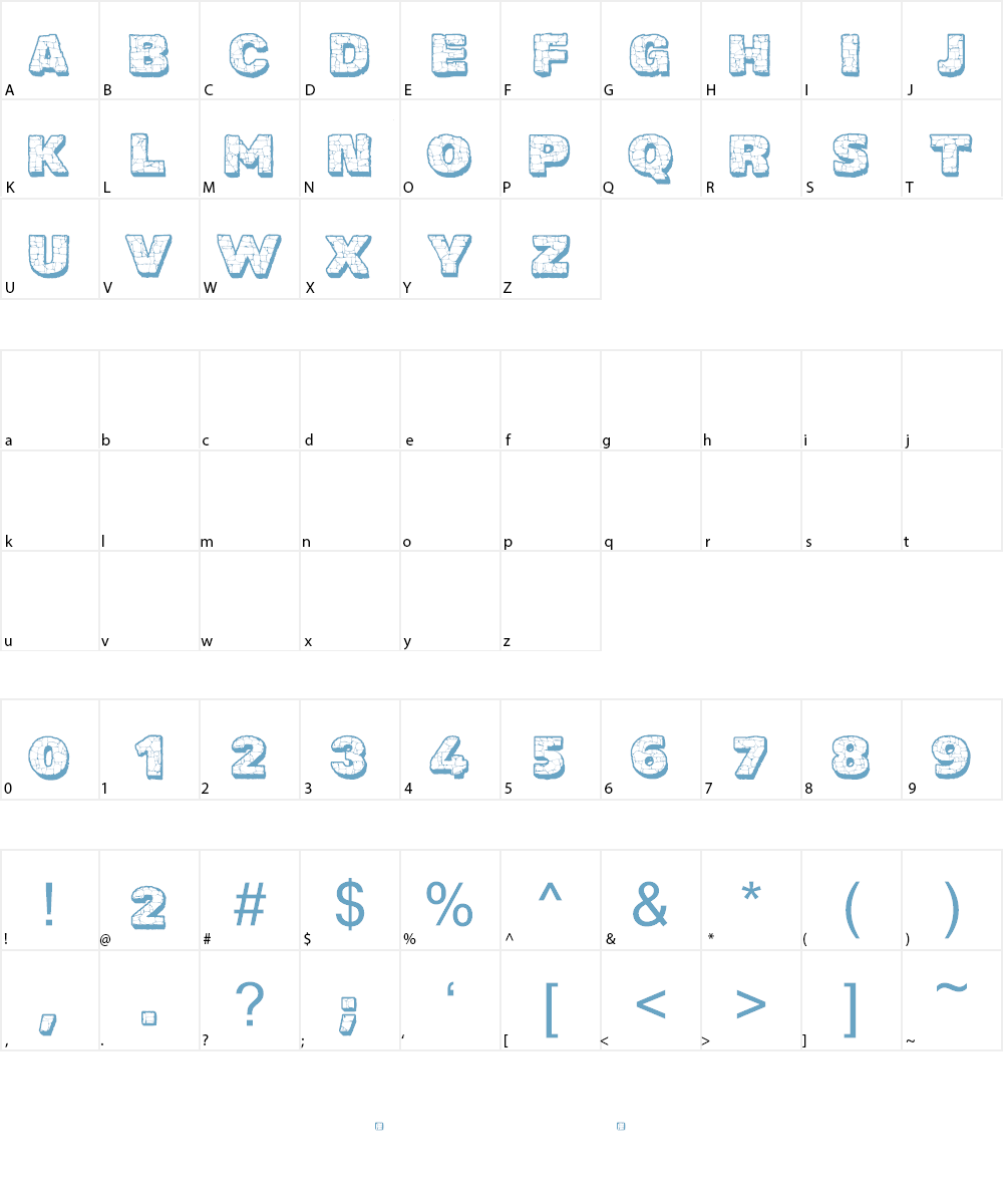 CF The Rock Personal Use Font Character