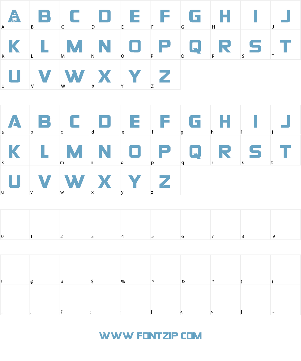 Baywatch Font Character