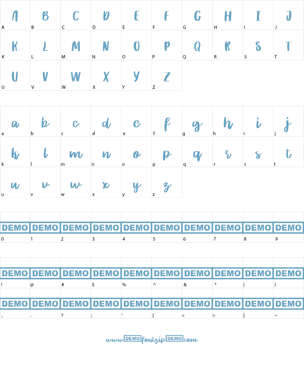 Rither Font Character