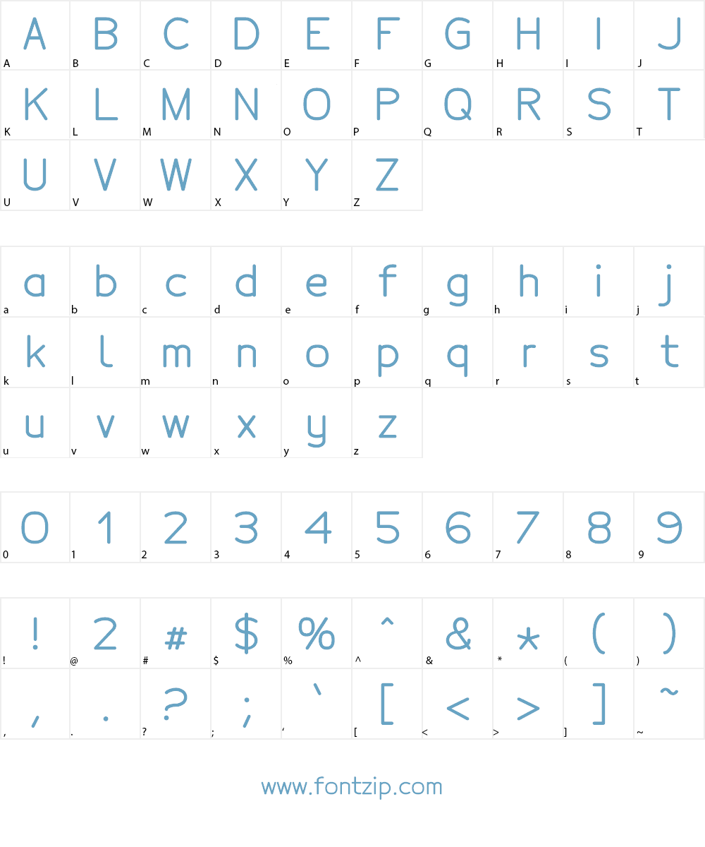 Tecnico Font Character