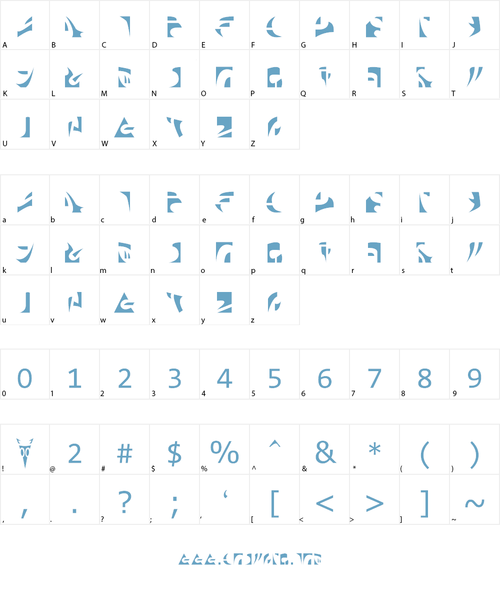 Irken Font Character