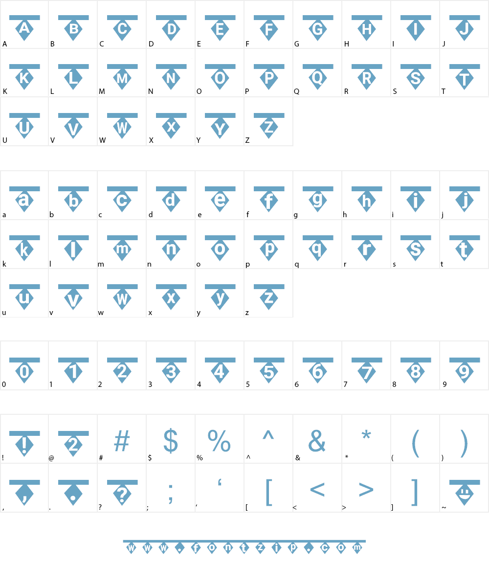 Flandre's Wings Font Character