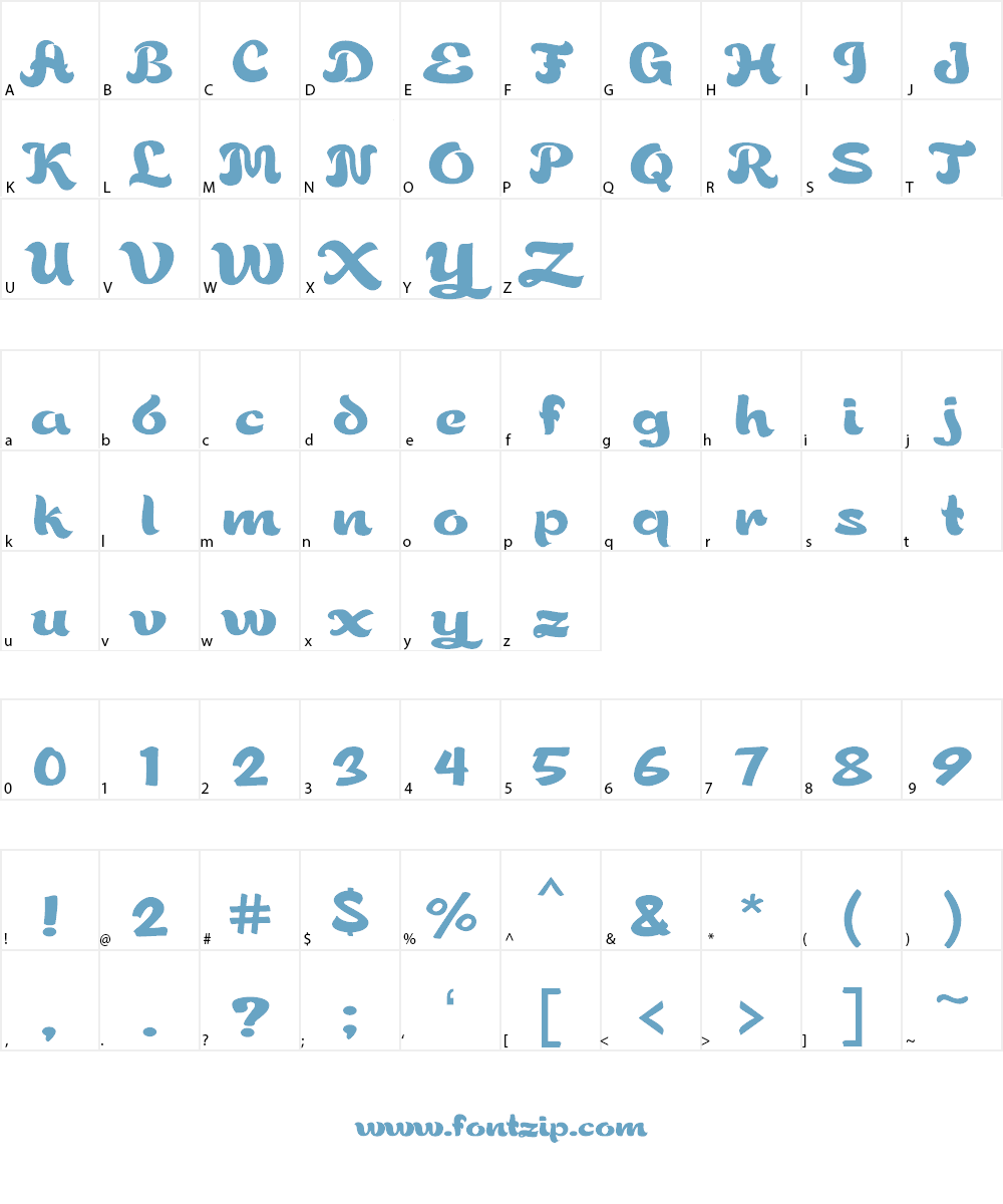 Gorgeous Jhen Font Character