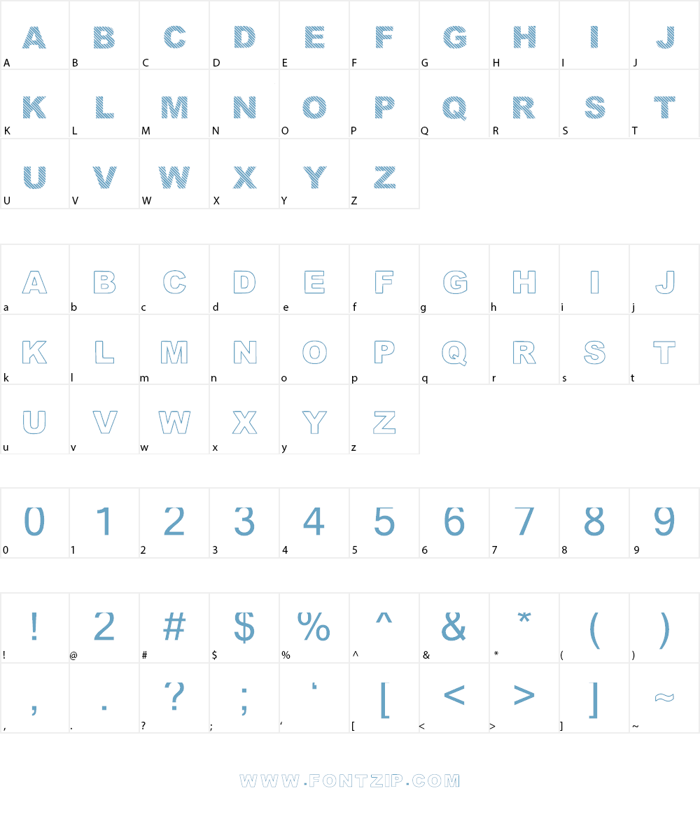 Highlight_shadowandsolid Font Character