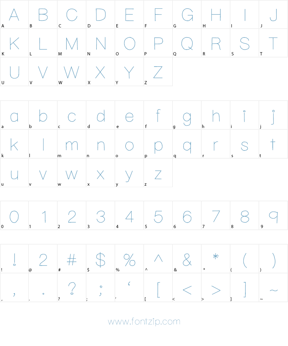 YBSimplyIrresistible Font Character