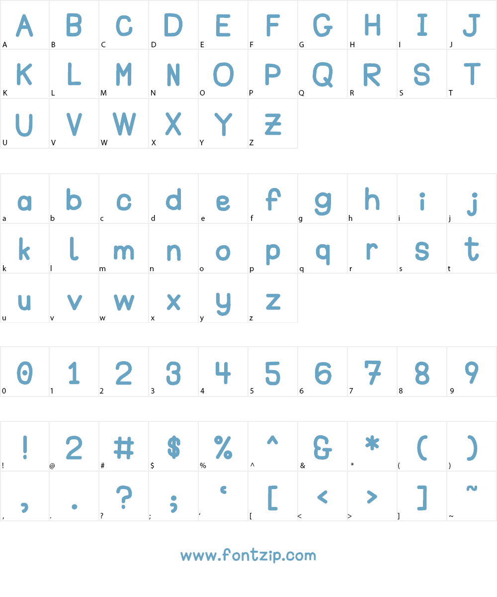 Happy Marker Font Character