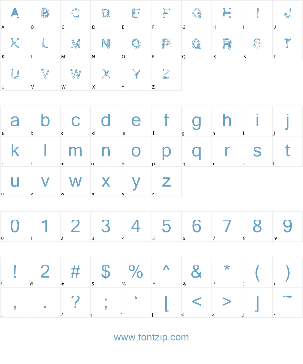 Wetbrush_demo Font Character