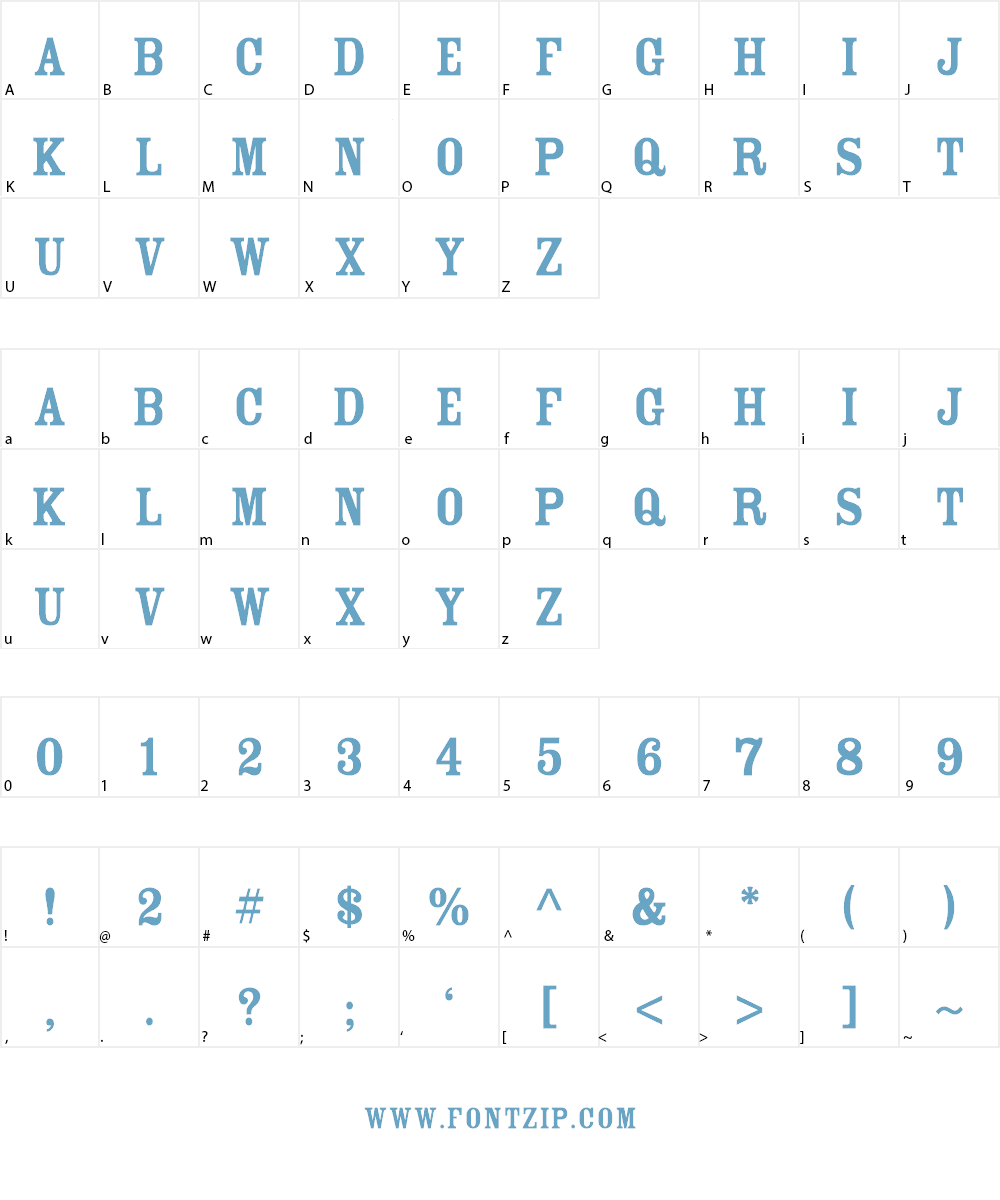 CheGuevara Golden Serif Font Character