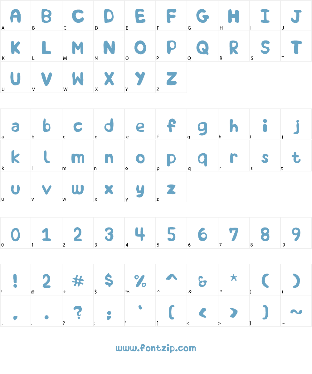 Slime Box Font Character