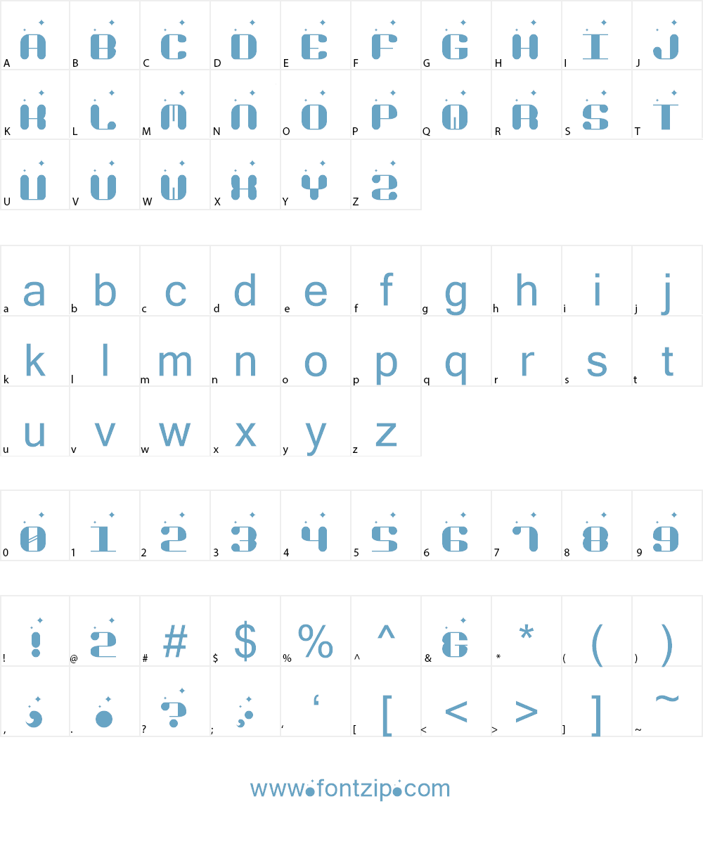 Video Dames Font Character