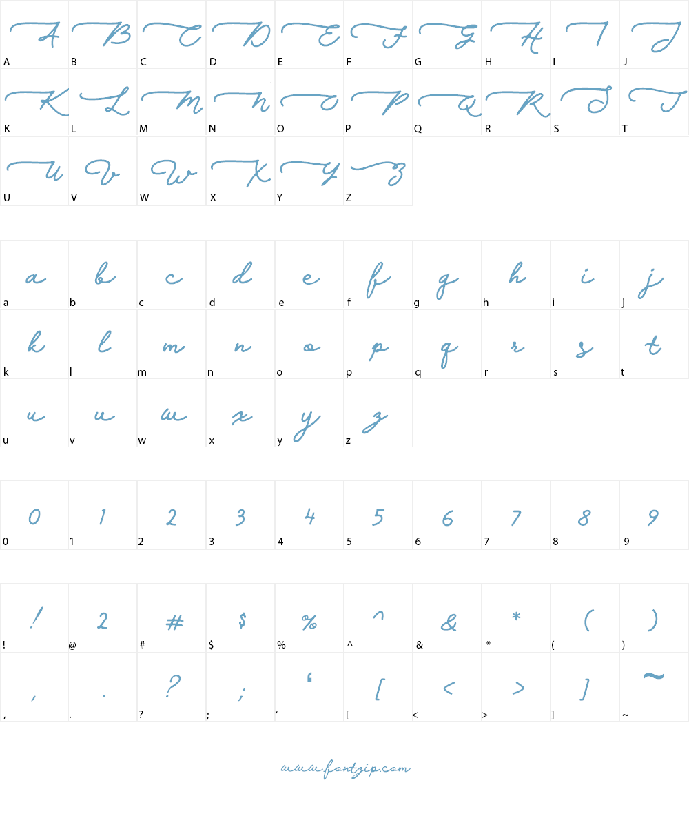 Walfords Font Character