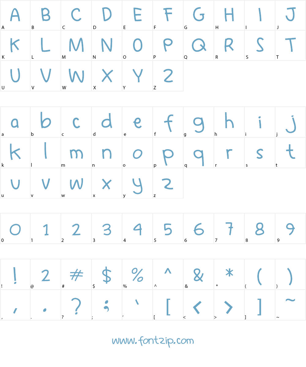 Learn to Fly Font Character