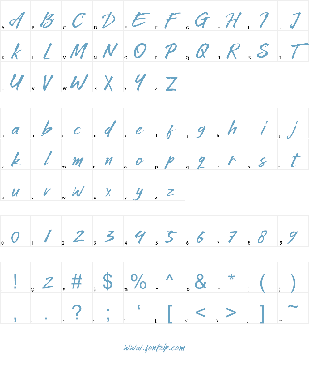 Wildwest Font Character