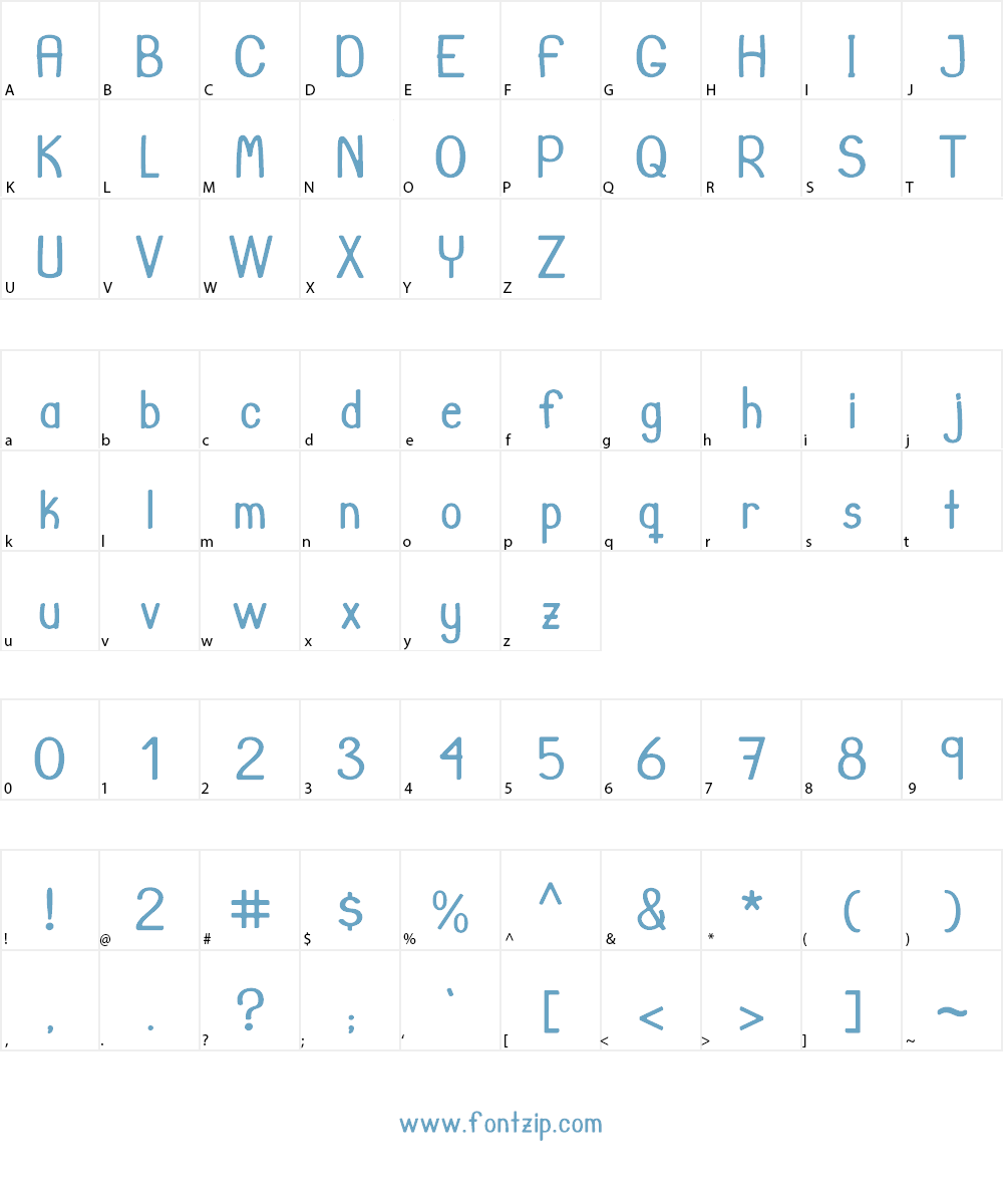 JuanMikes Font Character