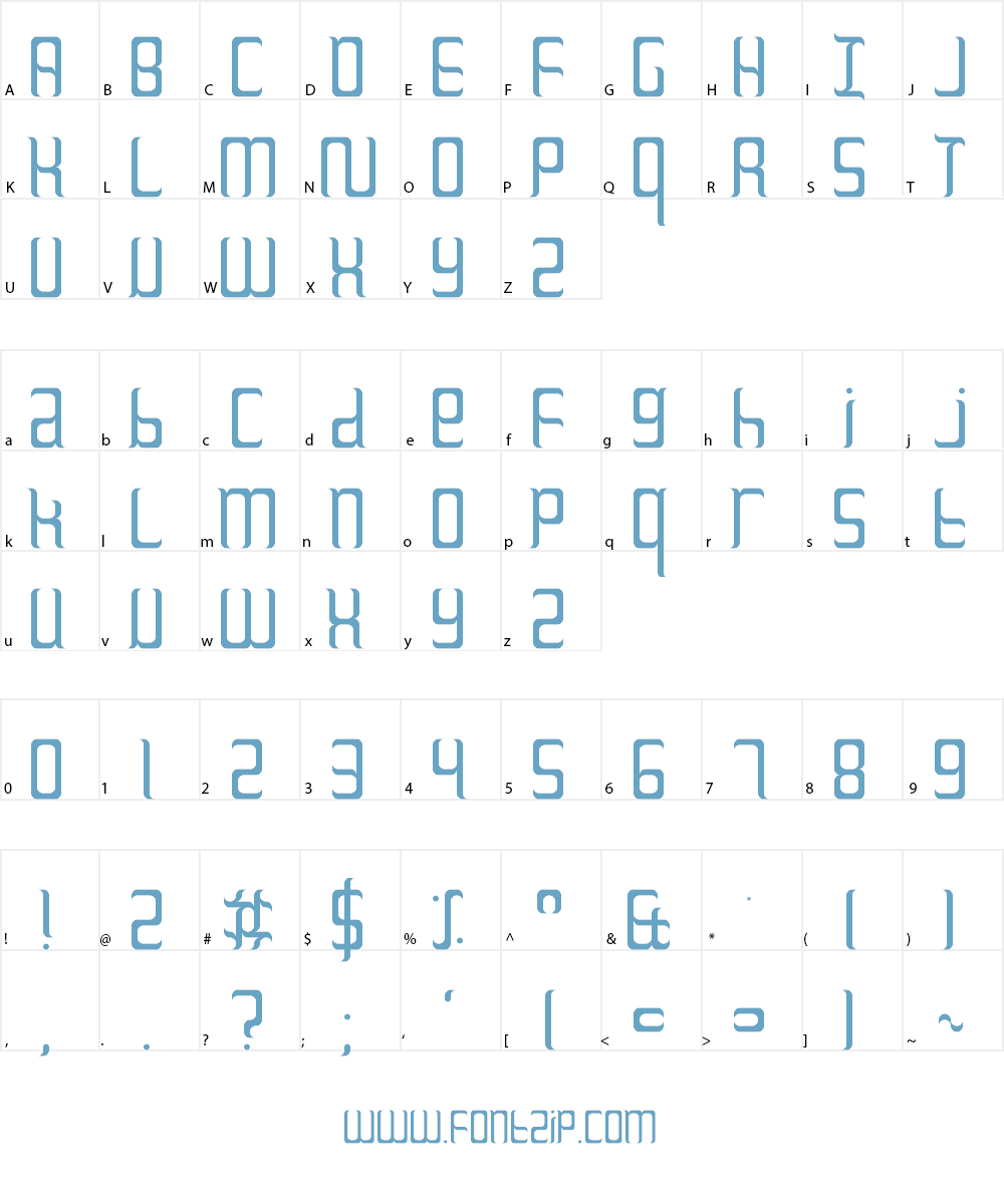 Dudeoji Font Character