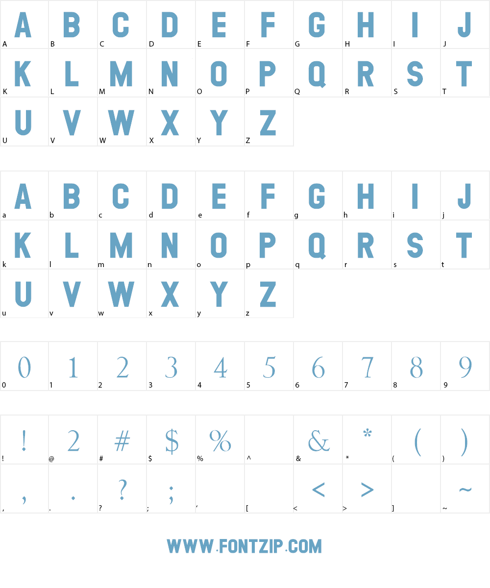 GEORGEA Font Character