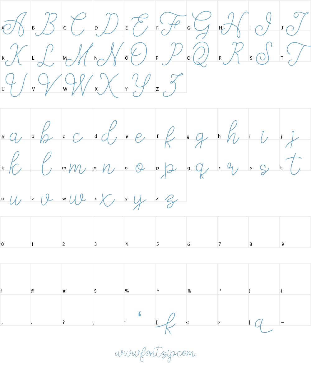 fanya Font Character