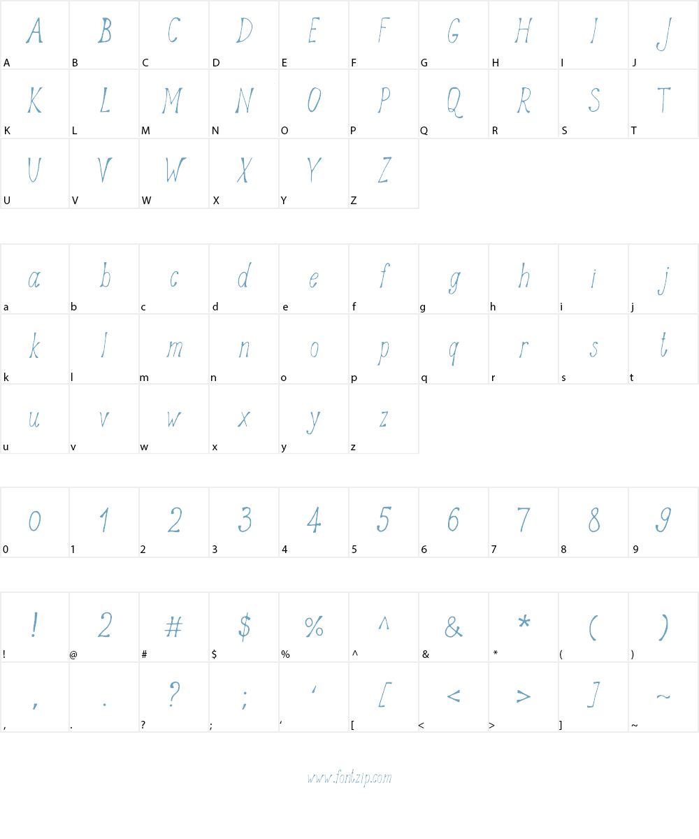 Astrantia Font Character