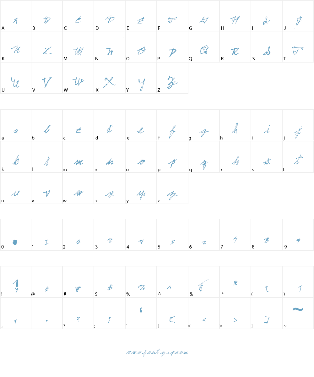 Irregular Littles Font Character